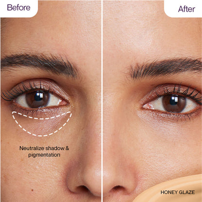 LOVETC Creamy Comfort Concealer, Full Coverage, Crease-Resistant, Ceramides - Honey Glaze