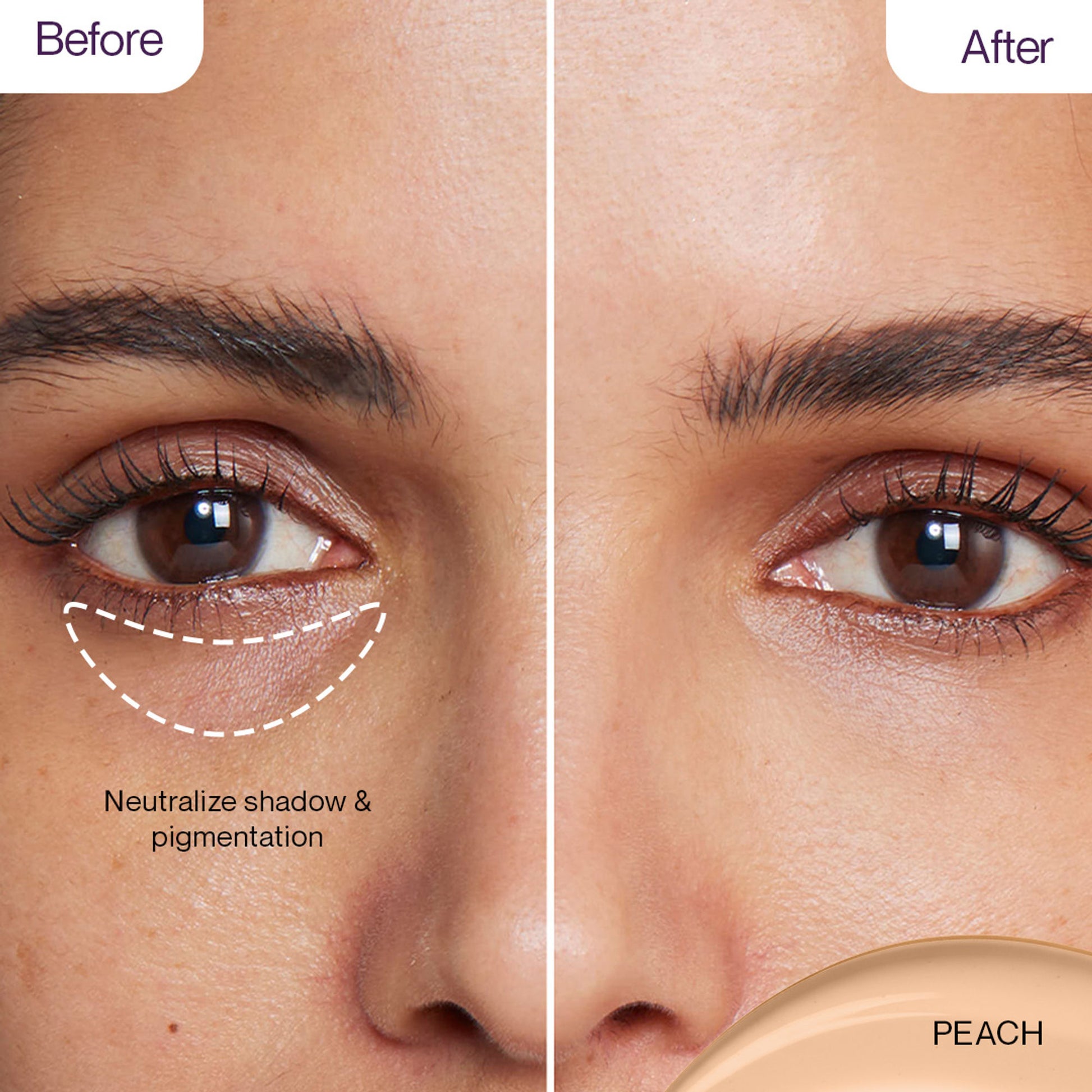 LOVETC Creamy Comfort Corrector, Full Coverage & Crease-Resistant, With Ceramides - Peach