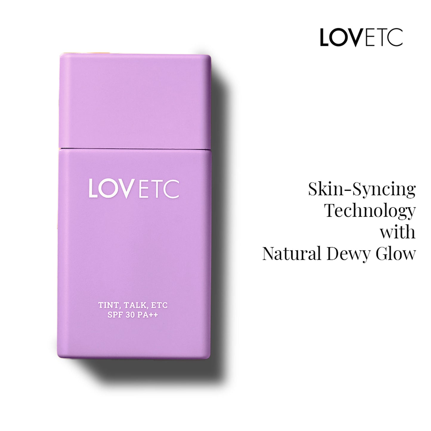 LOVETC Radiant Glow Hydrating Skin Tint SPF 30 PA++, With Niacinamide & Peptides - Tan