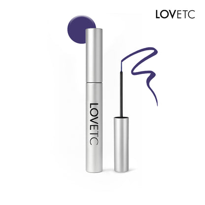 LOVETC Demi-Matte Waterproof Liquid Eyeliner, 24-Hr Longwear & Smudge Proof - Violet Crush