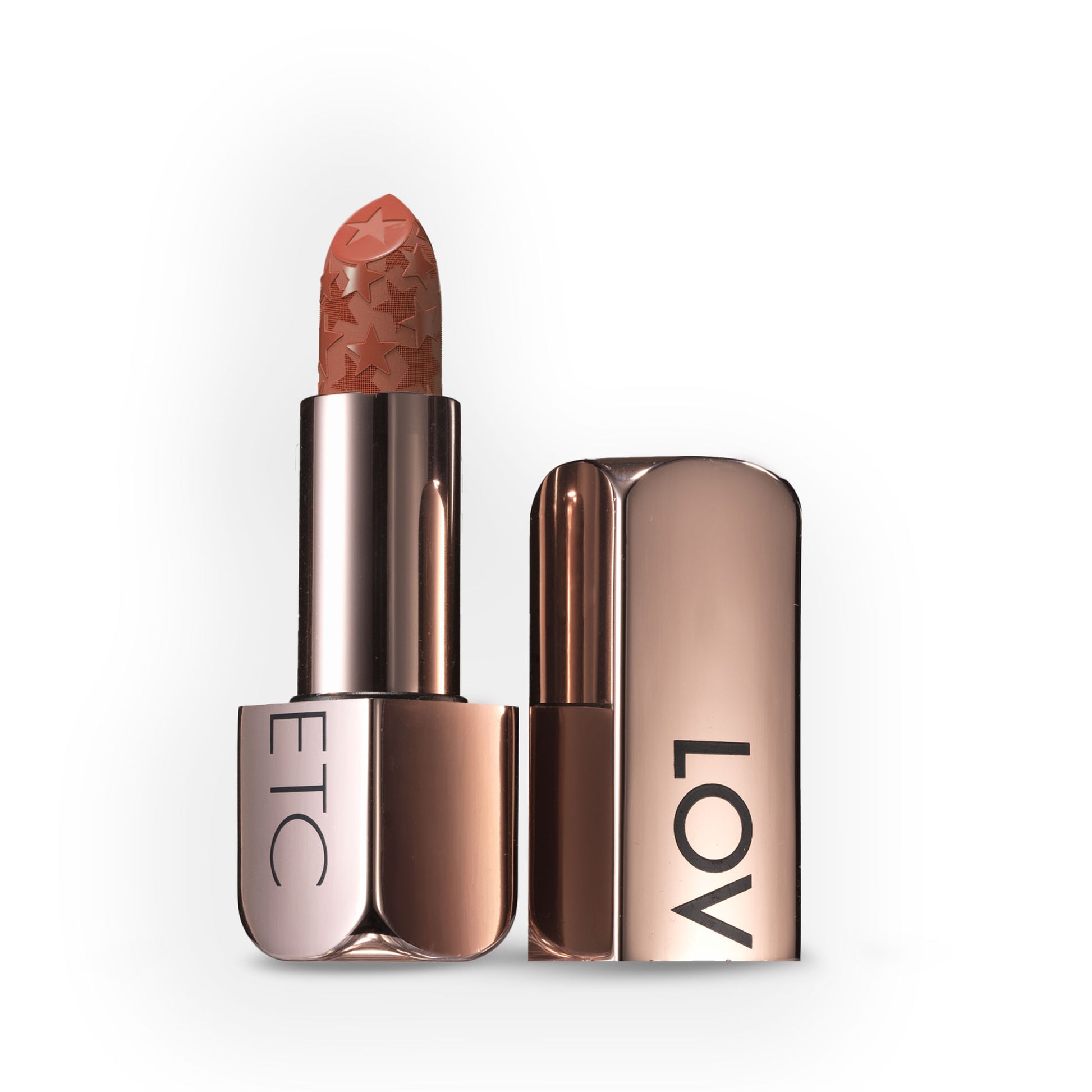 LOVETC Moisture Shine Lipstick, High Gloss, Ultra-Creamy & Non-Sticky - Velvet Toast
