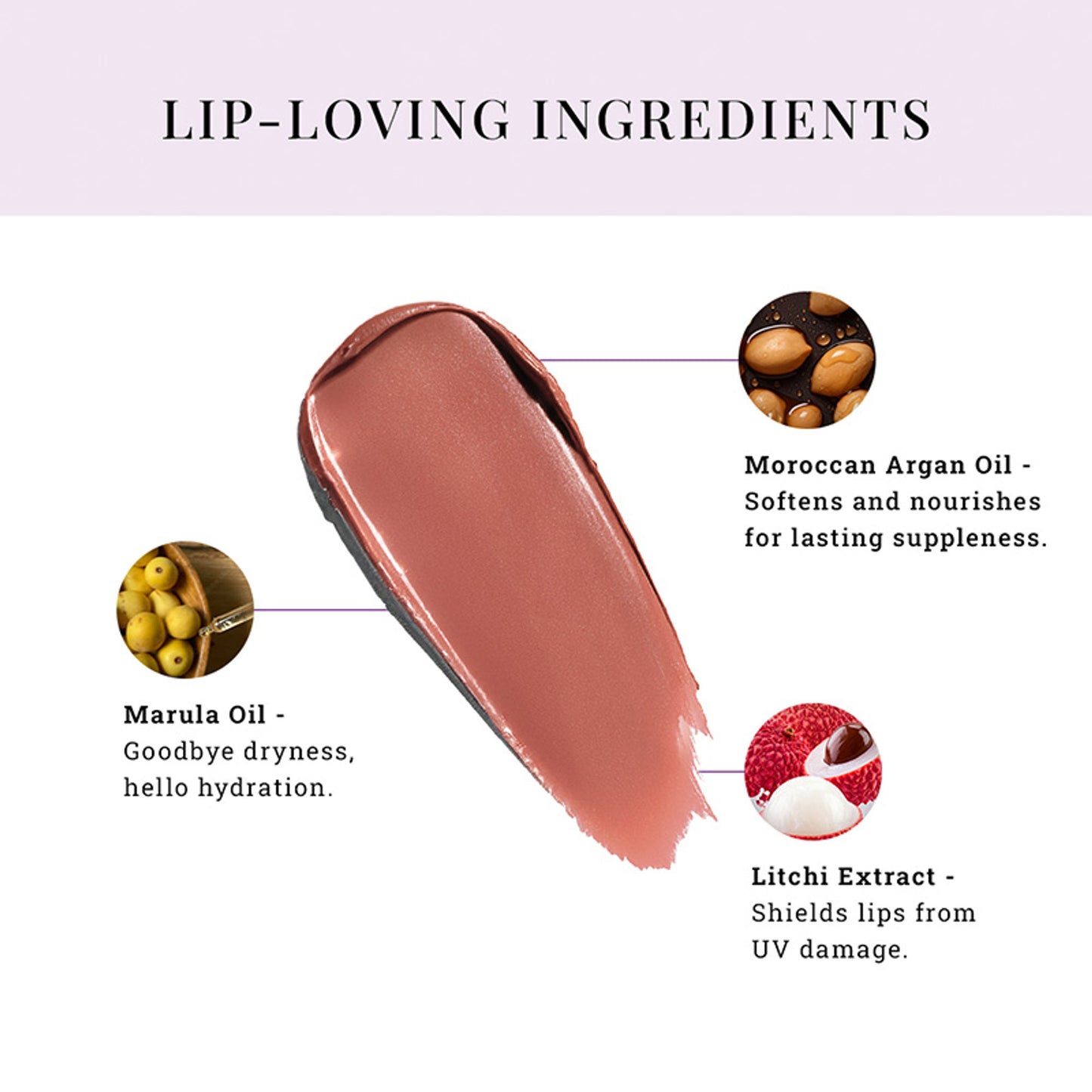 LOVETC Moisture Shine Lipstick, High Gloss, Ultra-Creamy & Non-Sticky - Velvet Toast
