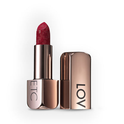 LOVETC Moisture Shine Lipstick, High Gloss, Ultra-Creamy & Non-Sticky - Cherry On Top