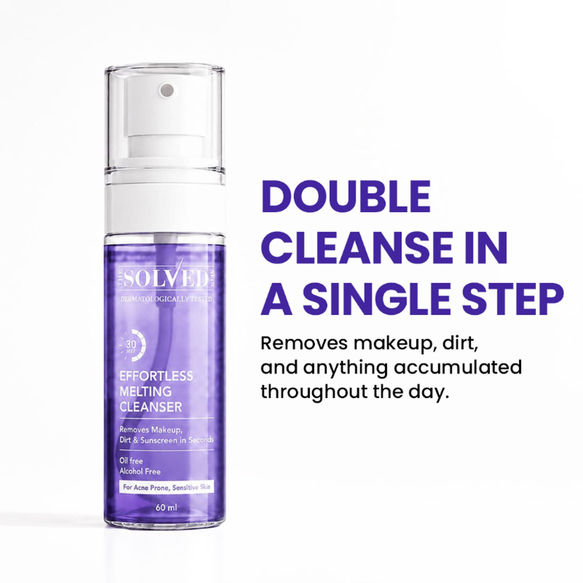 The Solved Skin Effortless Melting Cleanser