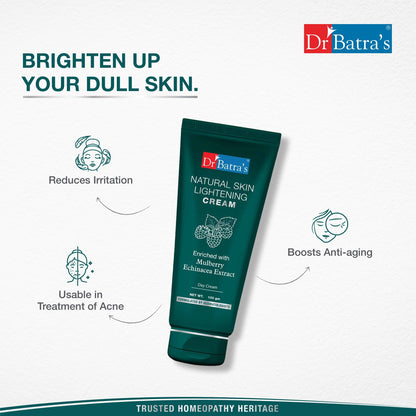 Dr Batras Natural Skin Lightening Day Cream Enriched with Mulberry Extract for Brighter skin
