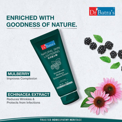 Dr Batras Natural Skin Lightening Day Cream Enriched with Mulberry Extract for Brighter skin