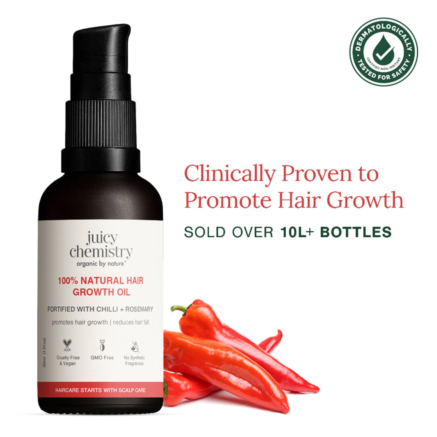 Juicy Chemistry 100% Natural Hair Growth Oil
