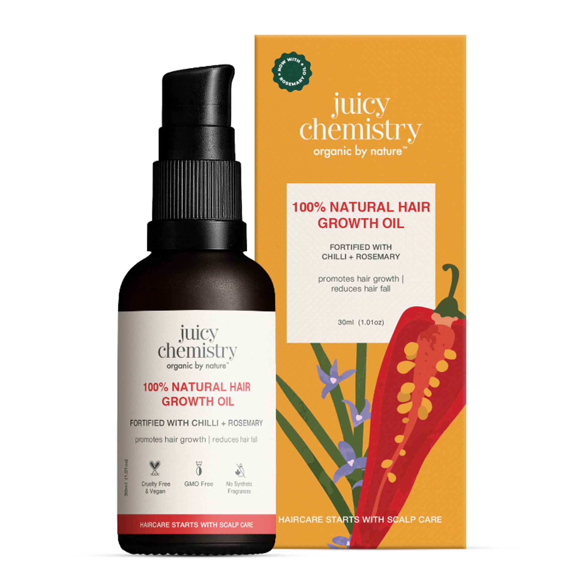 Juicy Chemistry 100% Natural Hair Growth Oil