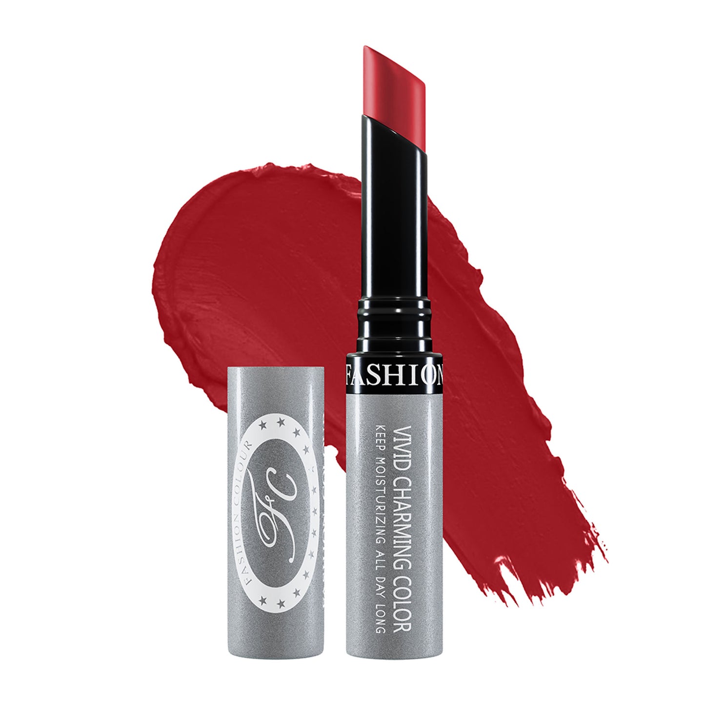 FASHION COLOUR Kiss Lip No-Transfer Lipstick - 75 Dull Red