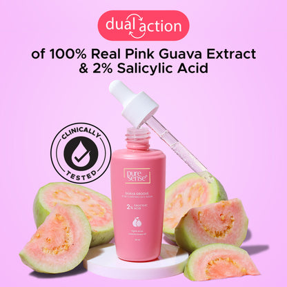 PureSense 2% Salicylic Acid Face Serum with Guava for Acne Prone Oily Skin
