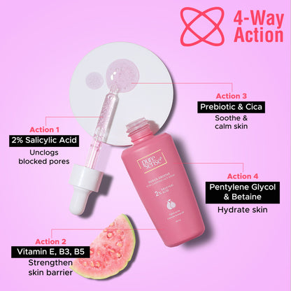 PureSense 2% Salicylic Acid Face Serum with Guava for Acne Prone Oily Skin
