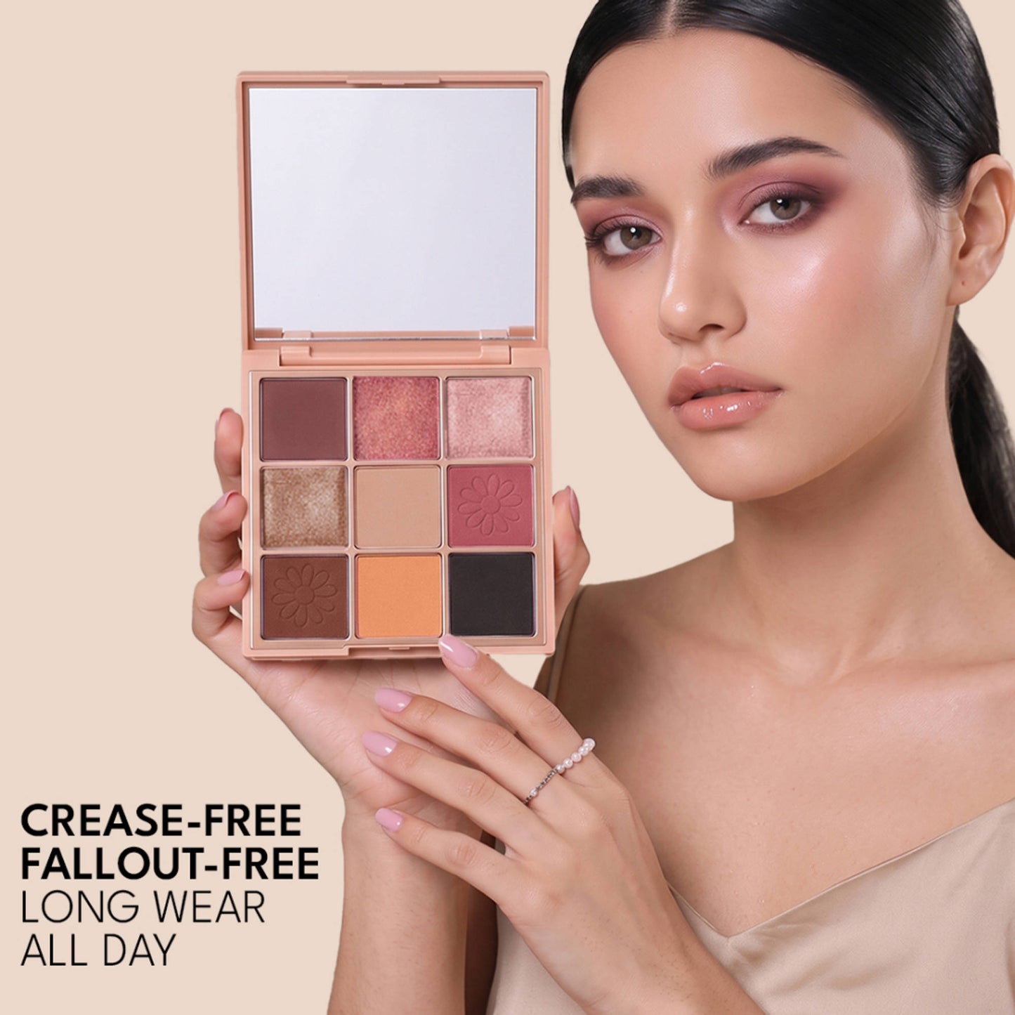 FLiCKA Eye Shadow Palette Intense Pigment Long Lasting Ultra Smooth - 02 Soft Blush