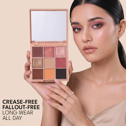 FLiCKA Eye Shadow Palette Intense Pigment Long Lasting Ultra Smooth - 02 Soft Blush