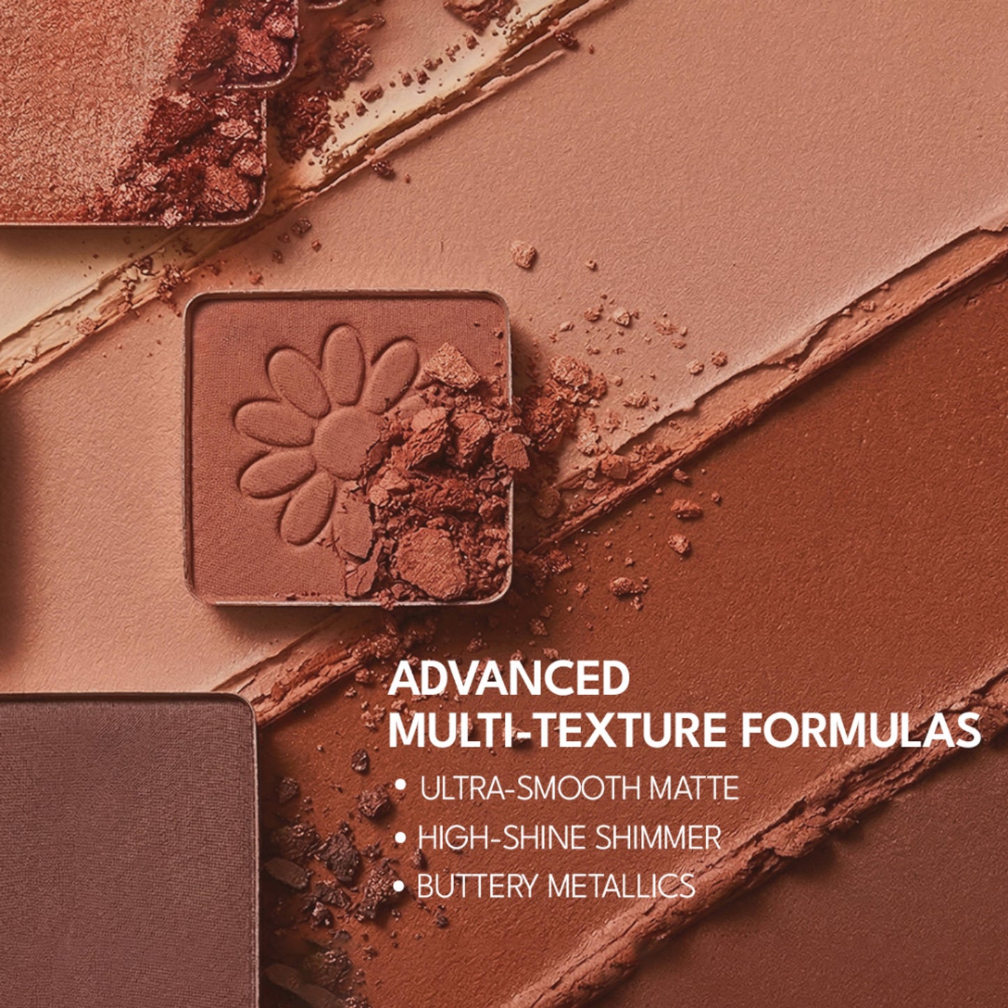 FLiCKA Eye Shadow Palette Intense Pigment Long Lasting Ultra Smooth - 03 Nude Peach