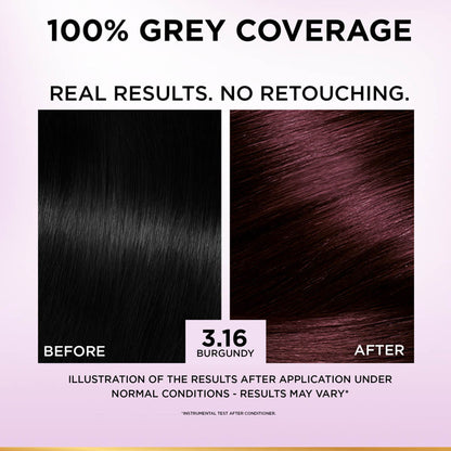 L'Oreal Paris Excellence Creme Triple Care Hair Color - 3.16 Burgundy