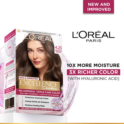 L'Oreal Paris Excellence Creme Triple Care Hair Color - 4.25 Aishwarya's Brown