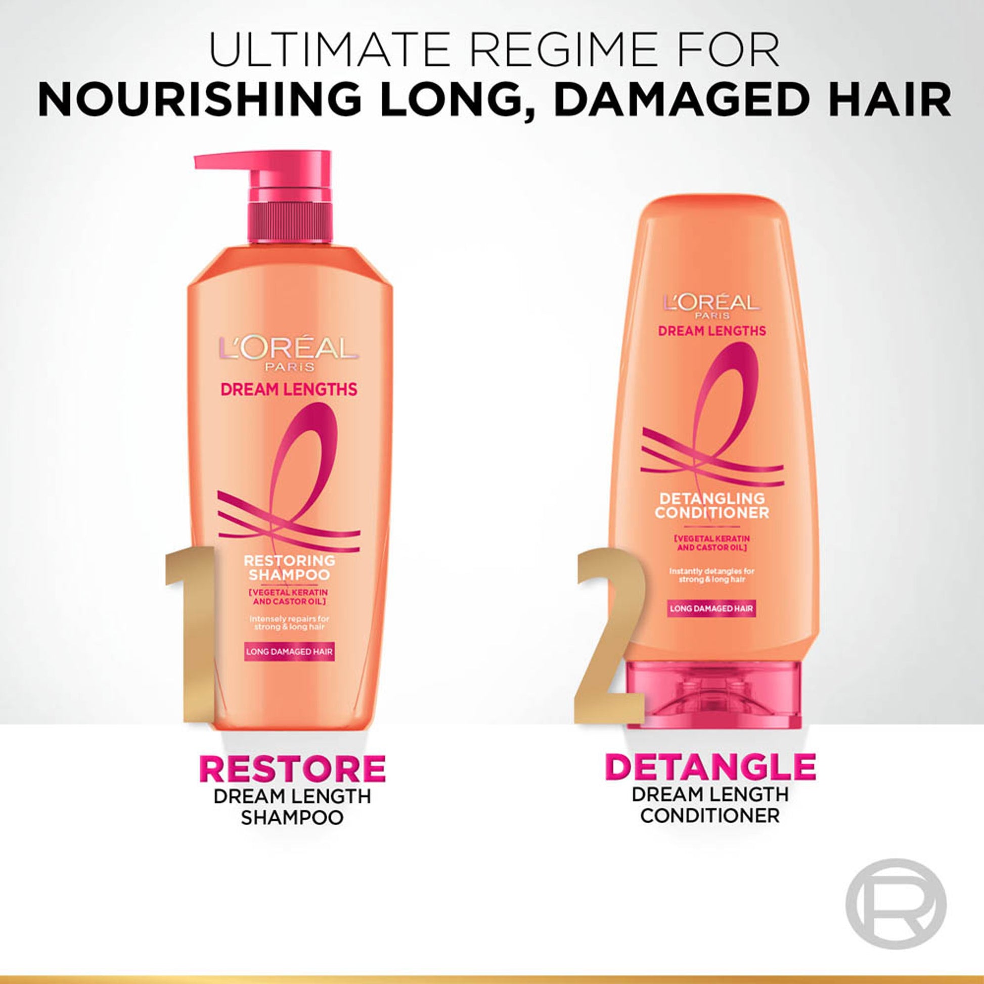 L'Oreal Paris Dream Lengths Restoring Shampoo For Long Damaged Hair