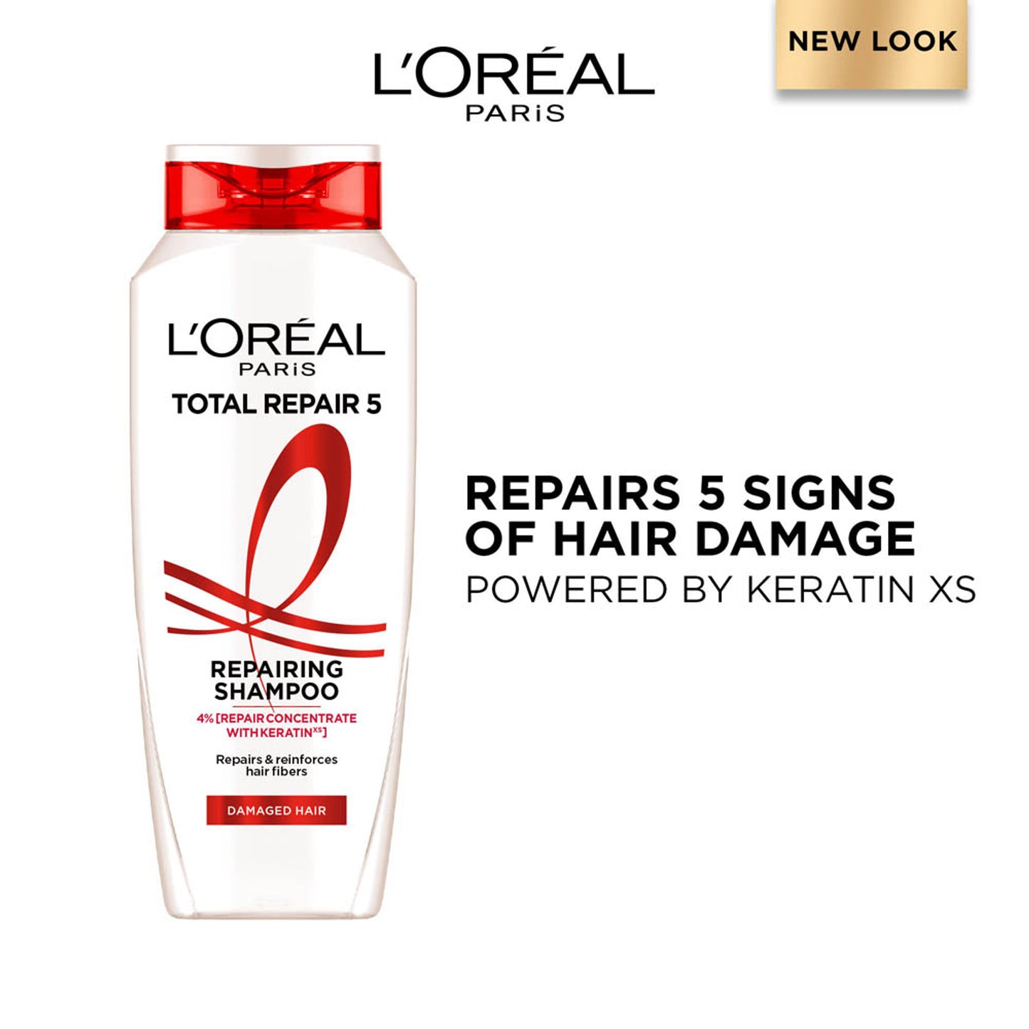 L'Oreal Paris Total Repair 5 Repairing Shampoo With Keratin XS For Damaged Hair
