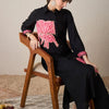 Dhiyona IE Printed Shirt Collar Straight Tunic With Trouser