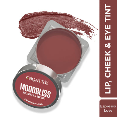Orgatre Moodbliss Blush Lip, Cheek & Eye Tint with Goodness of Kojic Acid & Retinol - Espresso Love