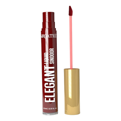 Orgatre Elegant Liquid Sindoor - Long-Lasting, Highly Pigmented, Skin-Friendly - Maroon