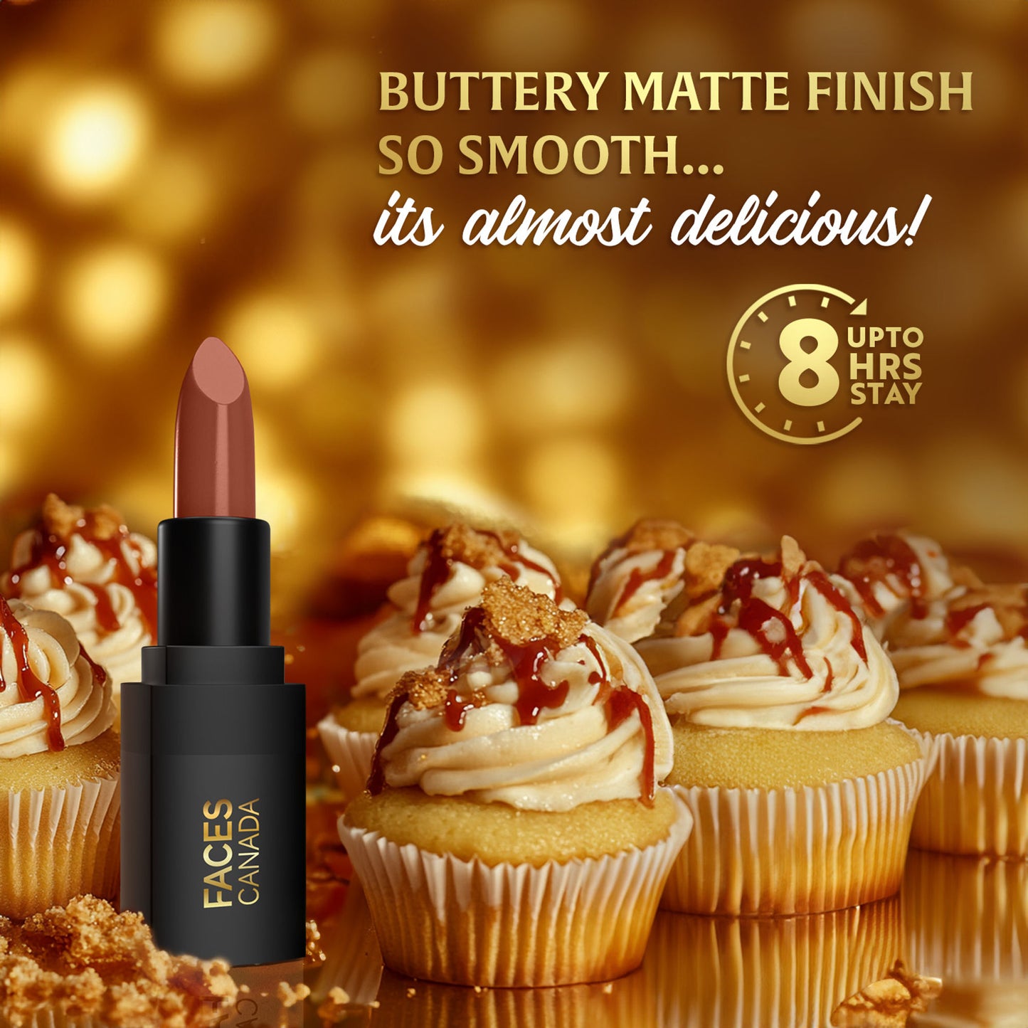 Faces Canada Comfy Matte Wow Bullet Lipstick - Caramel Swirl 01