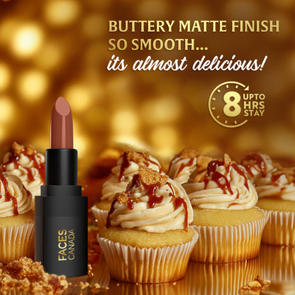 Faces Canada Comfy Matte Wow Bullet Lipstick - Caramel Swirl 01