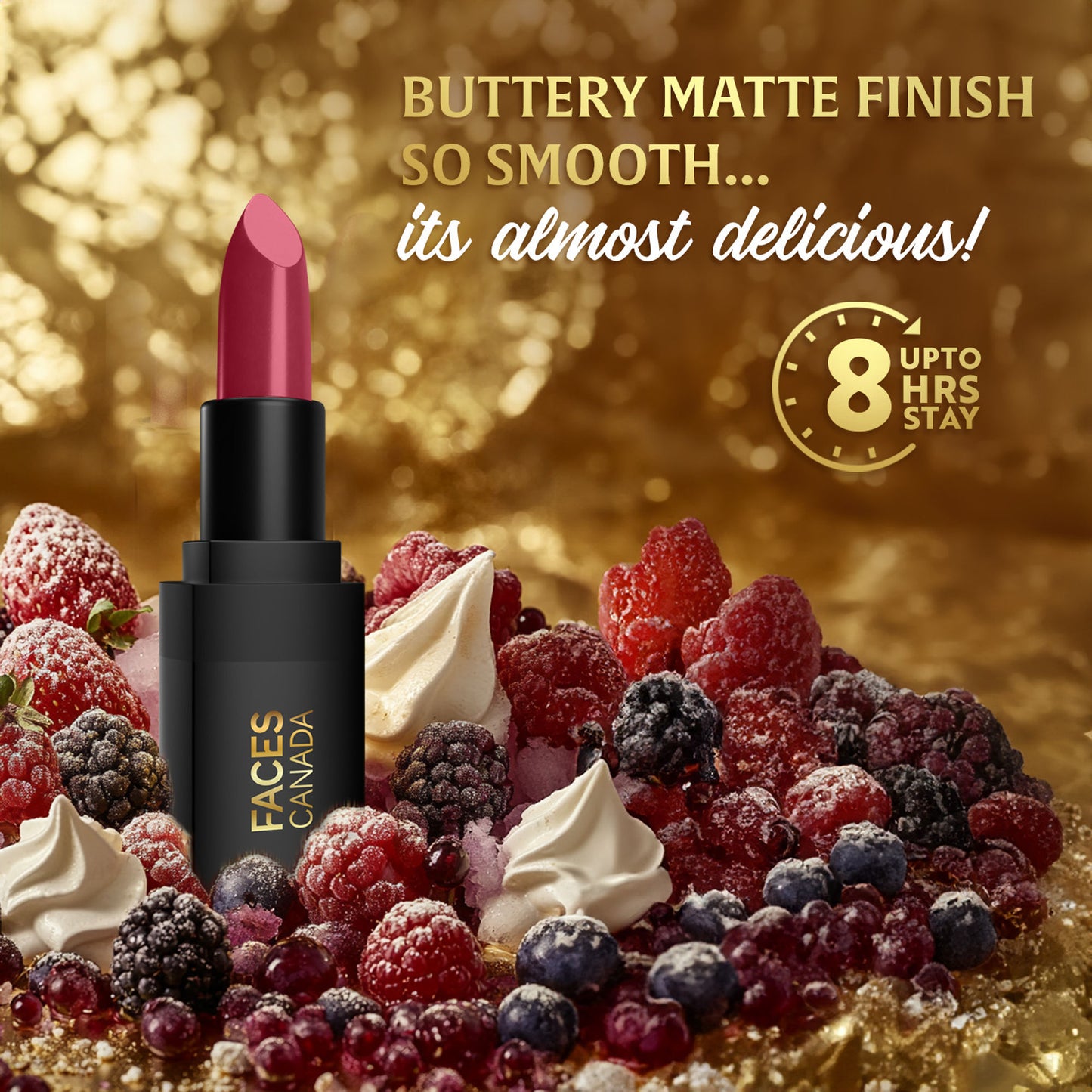 Faces Canada Comfy Matte Wow Bullet Lipstick - Berry Souffle 03