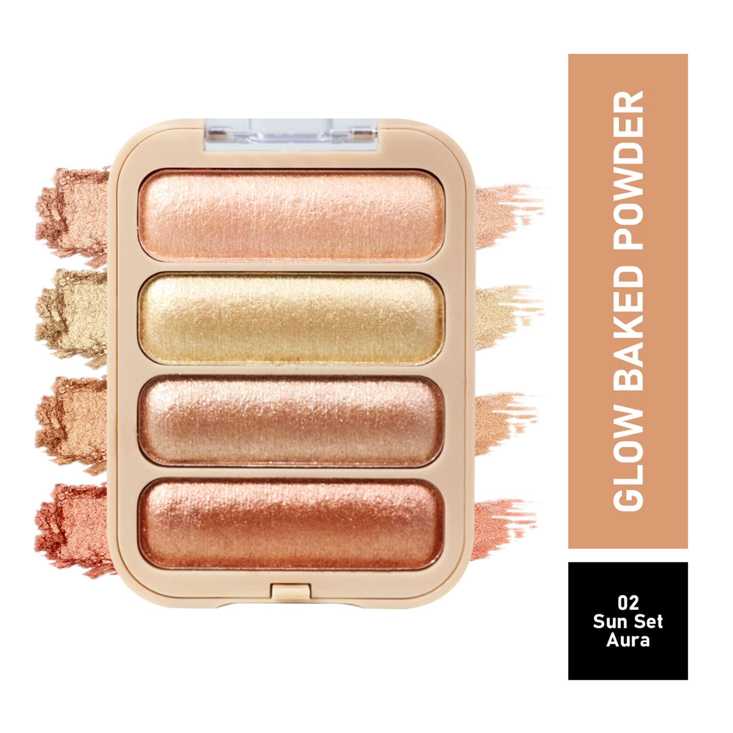 Half N Half Glow Baked Highlighter Powder - Sunset-Aura