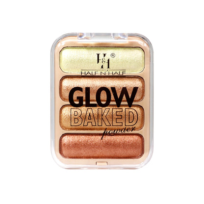 Half N Half Glow Baked Highlighter Powder - Sunset-Aura