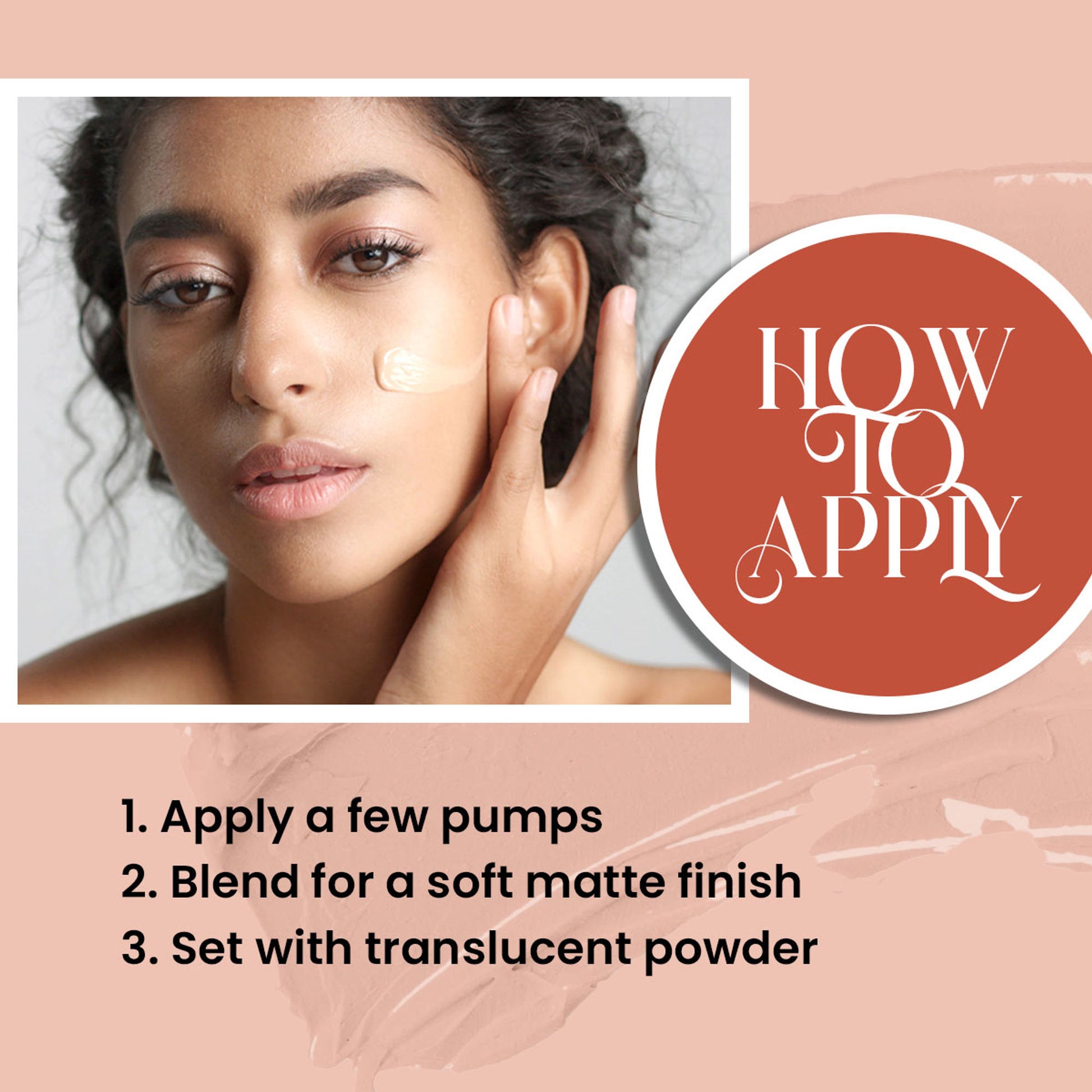 Half N Half Cover Concealer Foundation Natural Longwearing Overtime Base SPF 15 - Beige