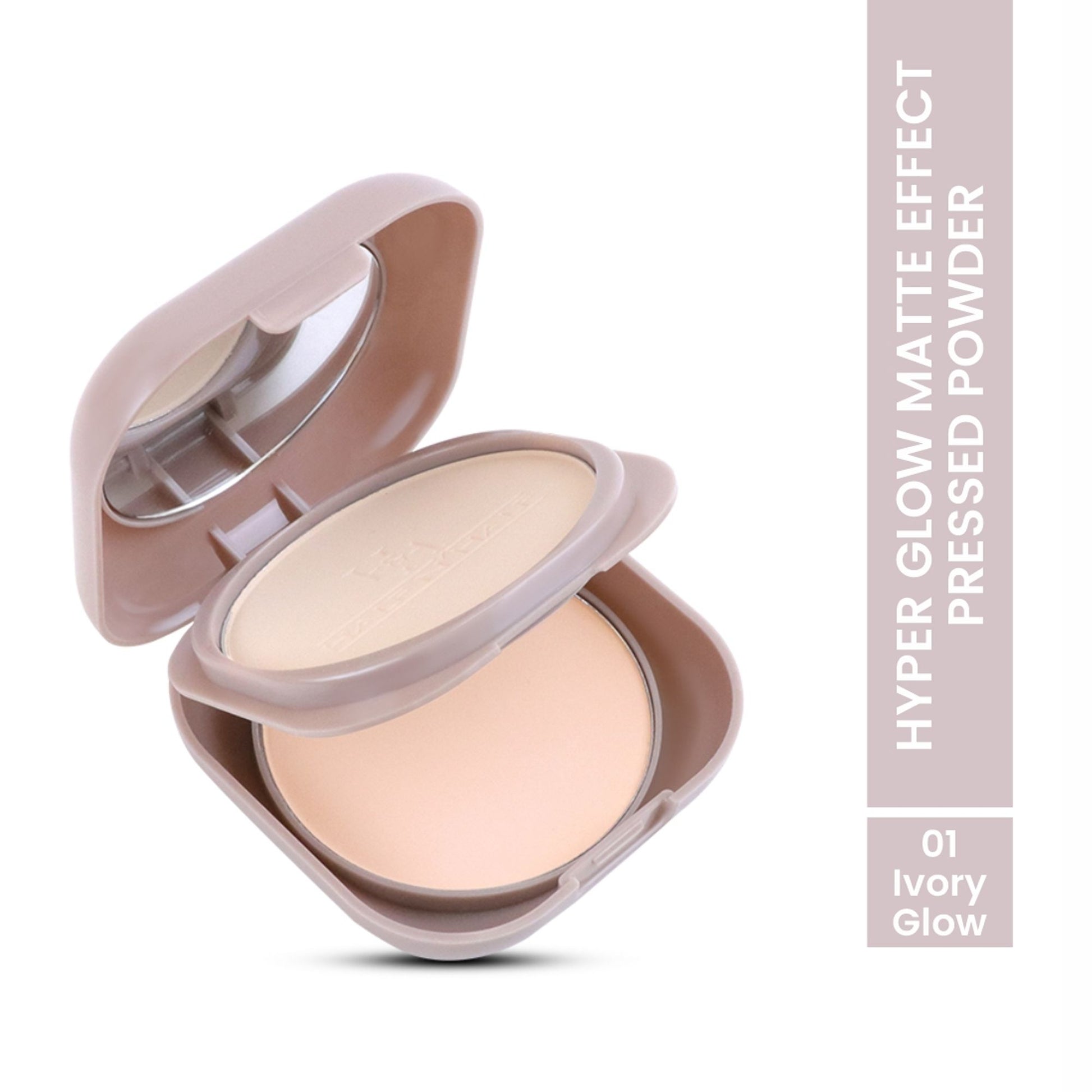 Half N Half Hyper Glow Matte Effect Pressed Powder - 01 Ivory Glow