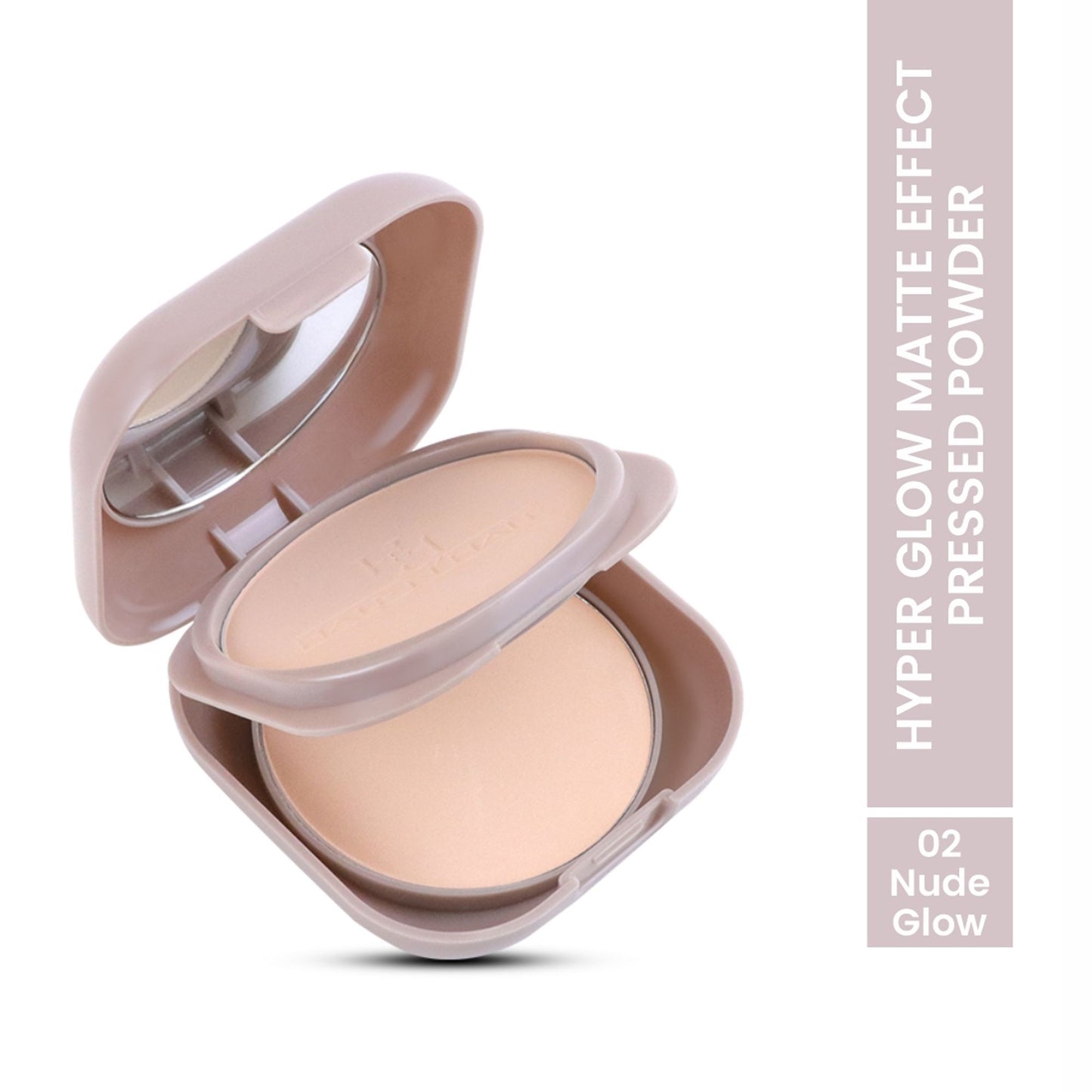 Half N Half Hyper Glow Matte Effect Pressed Powder - 02 Nude Glow