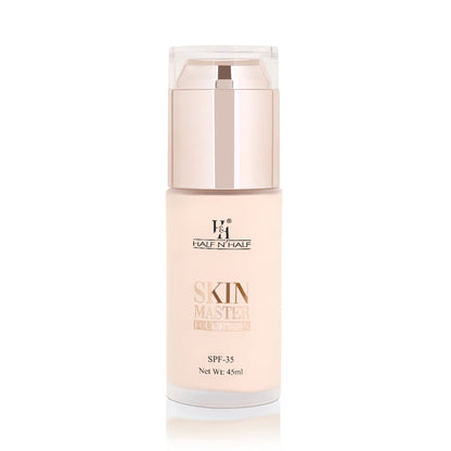 Half N Half Skin Master Weightless Matt Finish Foundation - 01 Fair Ivory