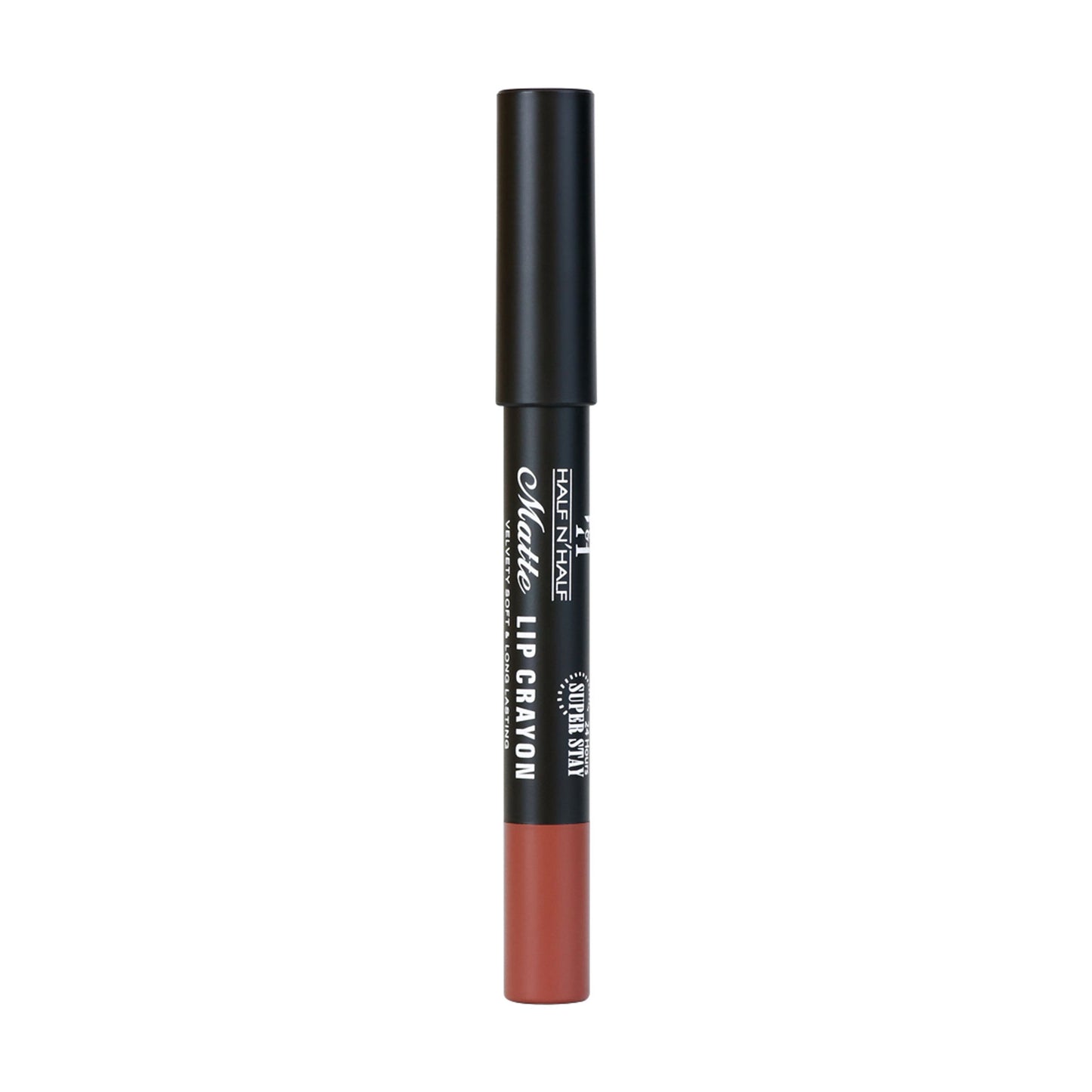 Half N Half Matte Velvet Soft & Long Lasting 24h Super Stay Lip Crayon - 27 Spiced