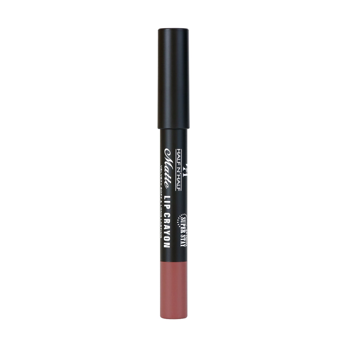 Half N Half Matte Velvet Soft & Long Lasting 24h Super Stay Lip Crayon - 29 Naked Buff