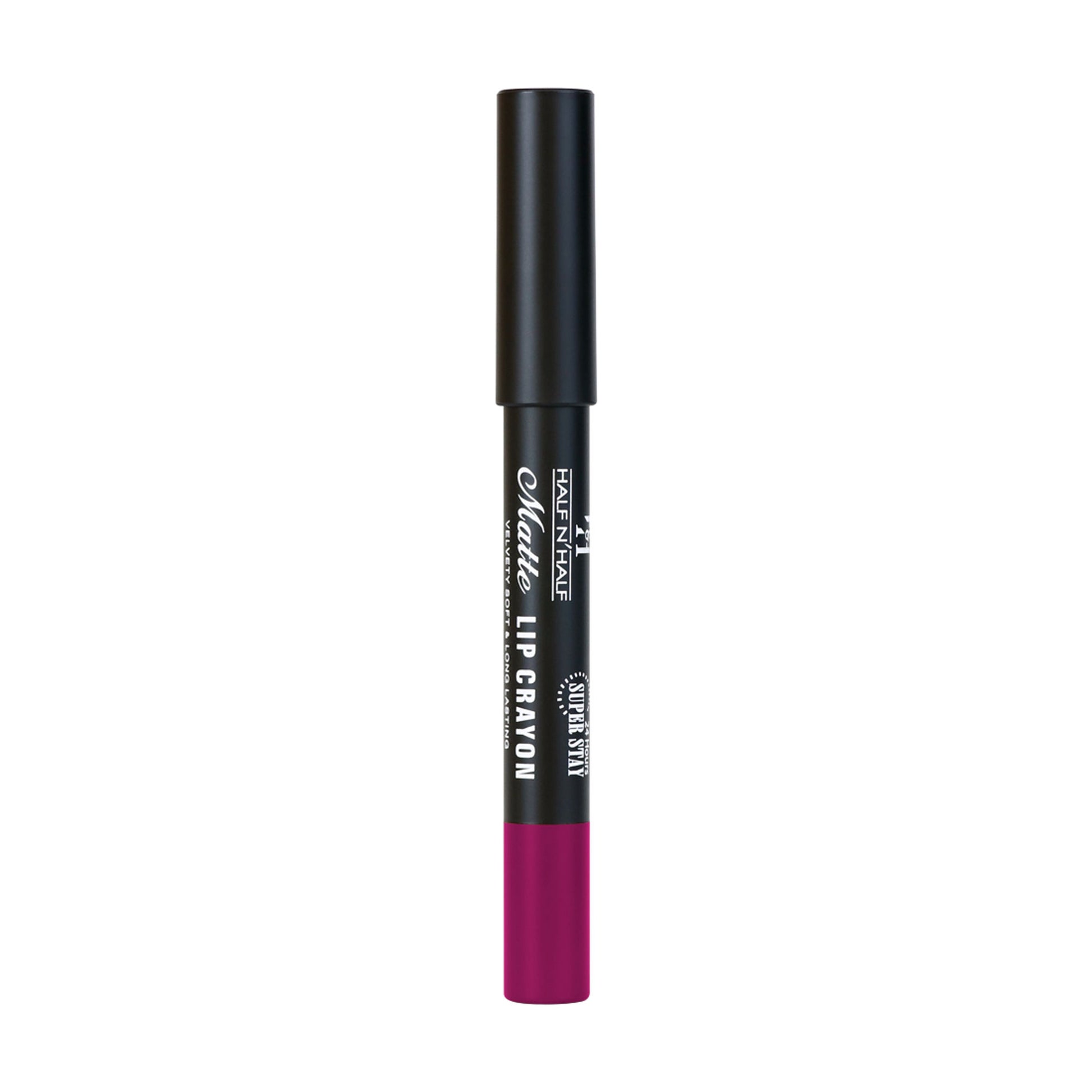 Half N Half Matte Velvet Soft & Long Lasting 24h Super Stay Lip Crayon - 30 Muted Mauve