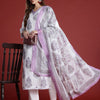 Dhiyona IE Floral Printed Sequinned Pure Cotton Kurta with Trousers & Dupatta