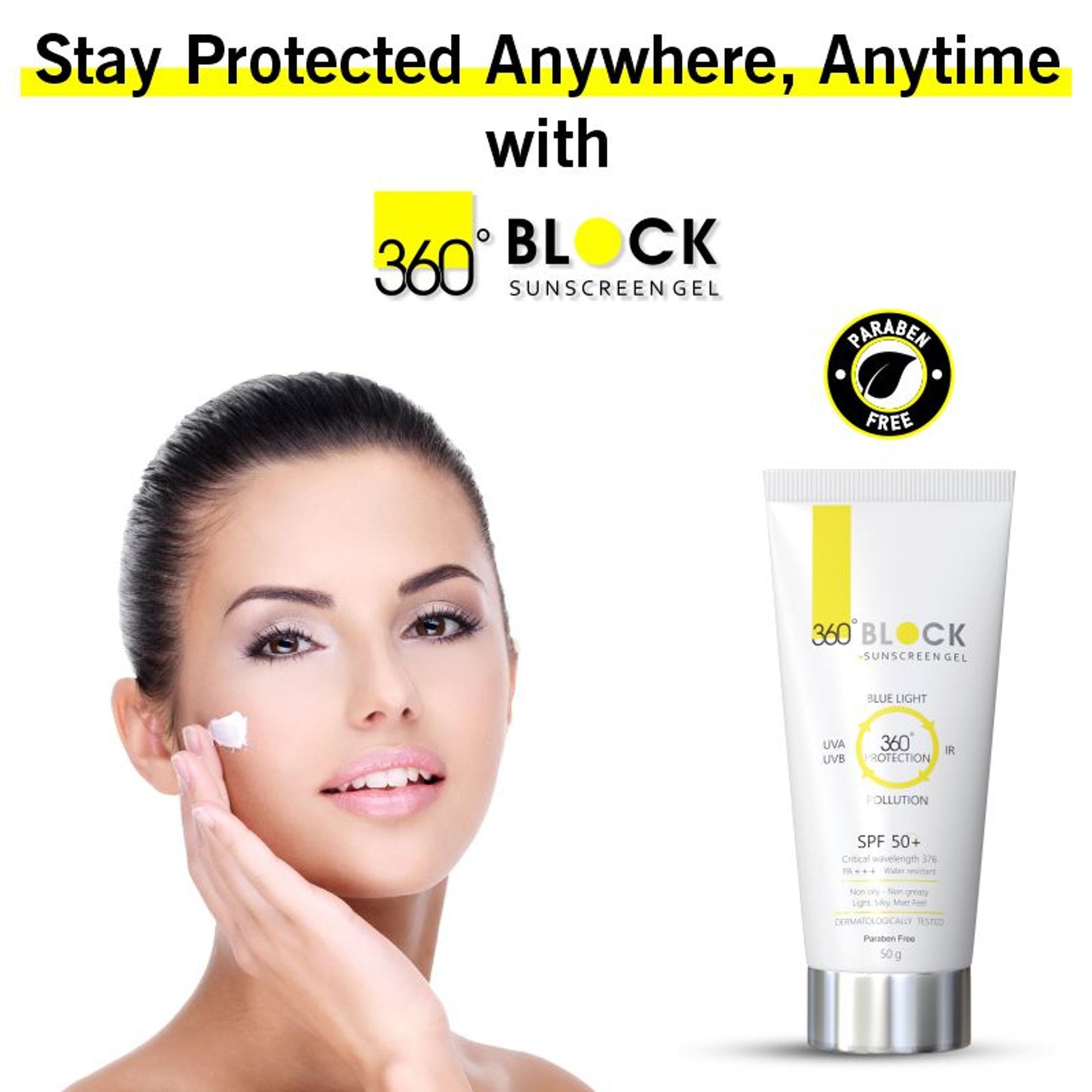 360 Block Sunscreen Gel With SPF 50+