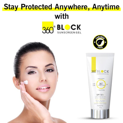 360 Block Sunscreen Gel With SPF 50+