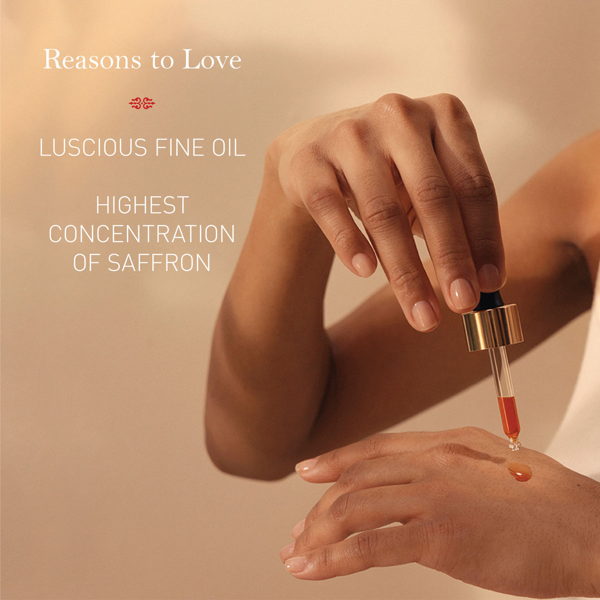 Kama Ayurveda Kumkumadi Thailam Ayurvedic night serum in a glass bottle with dropper, designed for skincare and beauty.