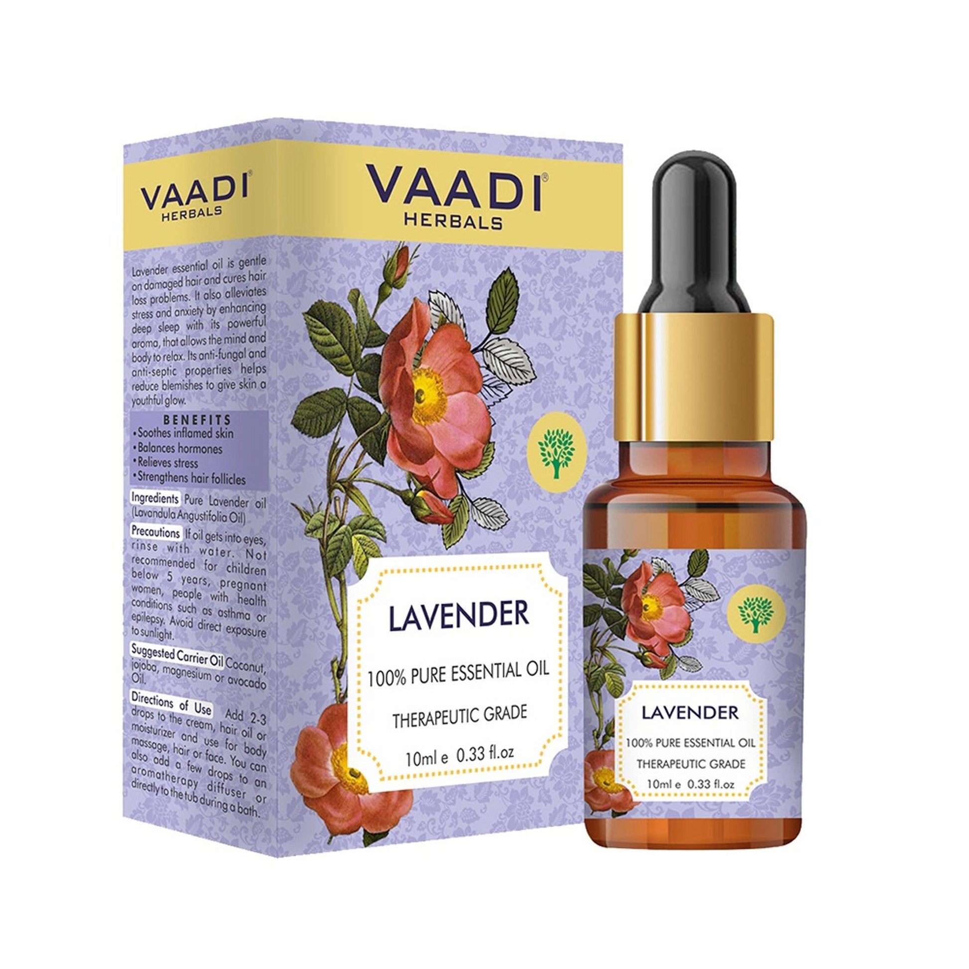 Vaadi Herbals Lavender 100% Pure Essential Oil Therapeutic Grade