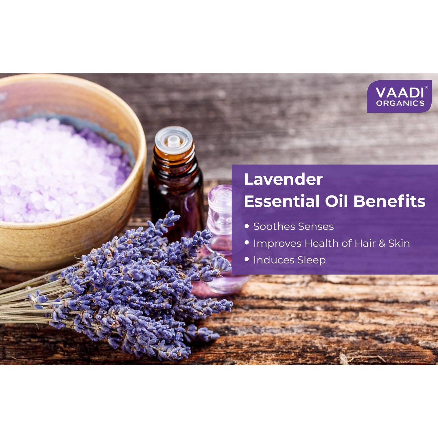 Vaadi Herbals Lavender 100% Pure Essential Oil Therapeutic Grade