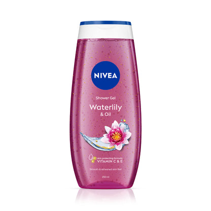 NIVEA Waterlily & care oil Body wash for long-lasting freshness