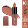 KINDED Satin Saga Bullet Creamy Lipstick With Satin Finish & Vitamin E - 02 Rusty Brown