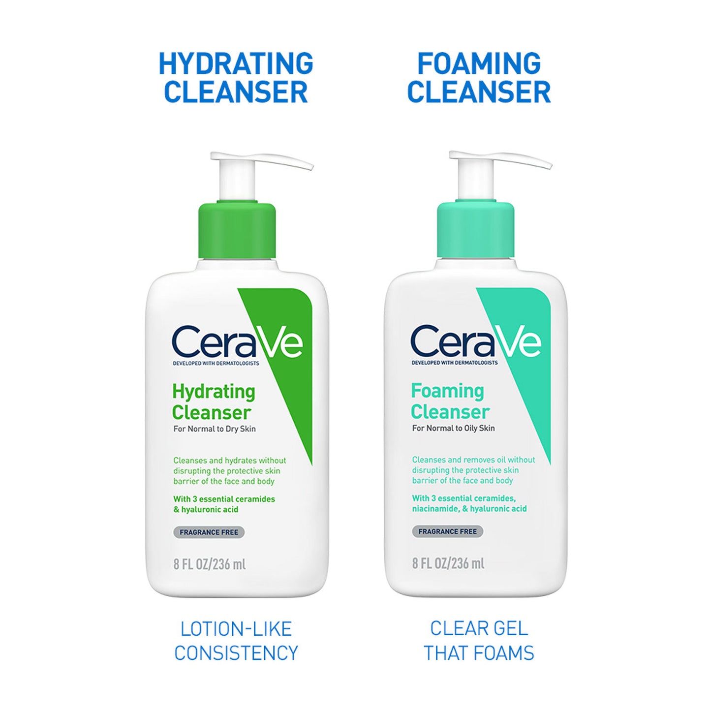 CeraVe Hydrating Cleanser Non-Foaming Face Wash for Dry Skin with Ceramides, Dermatologist Recommend