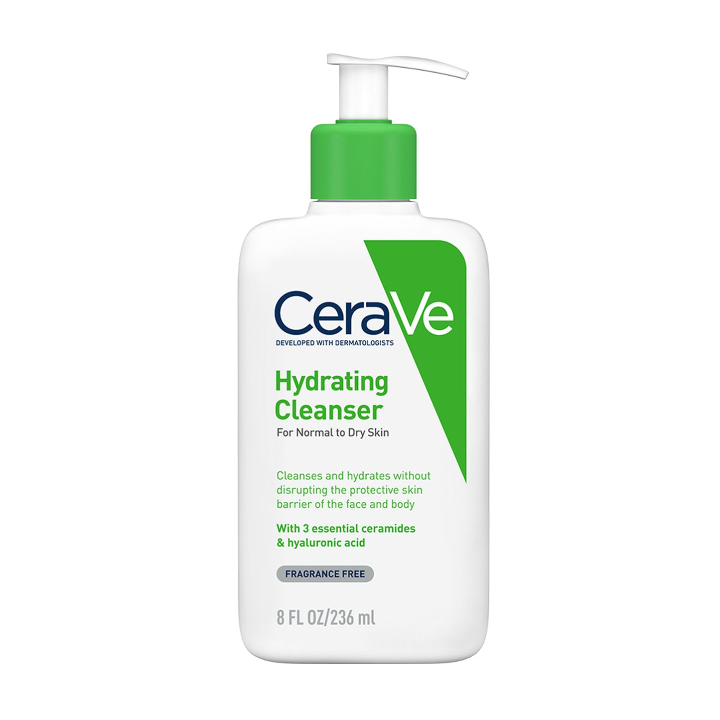 CeraVe Hydrating Cleanser Non-Foaming Face Wash for Dry Skin with Ceramides, Dermatologist Recommend