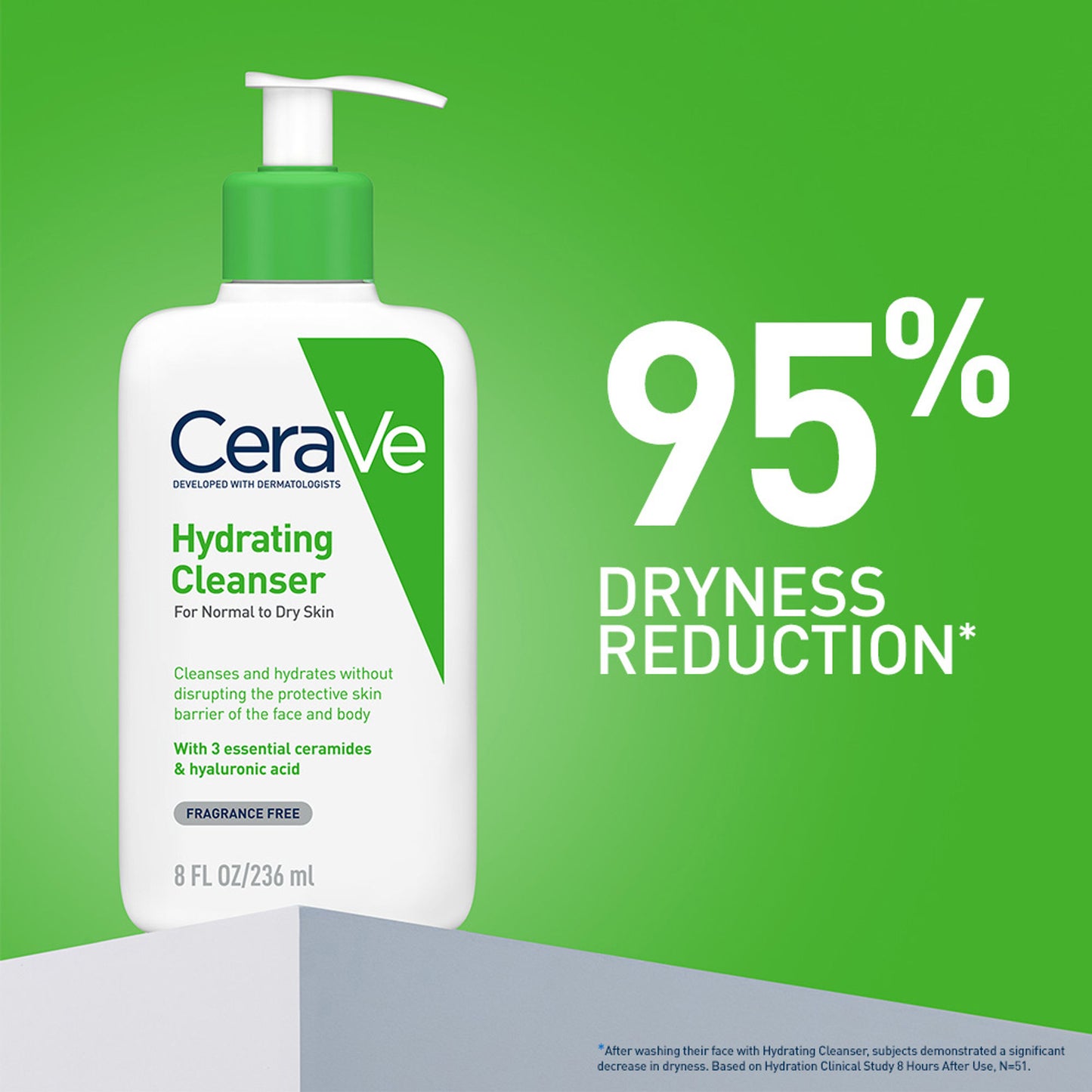 CeraVe Hydrating Cleanser Non-Foaming Face Wash for Dry Skin with Ceramides, Dermatologist Recommend