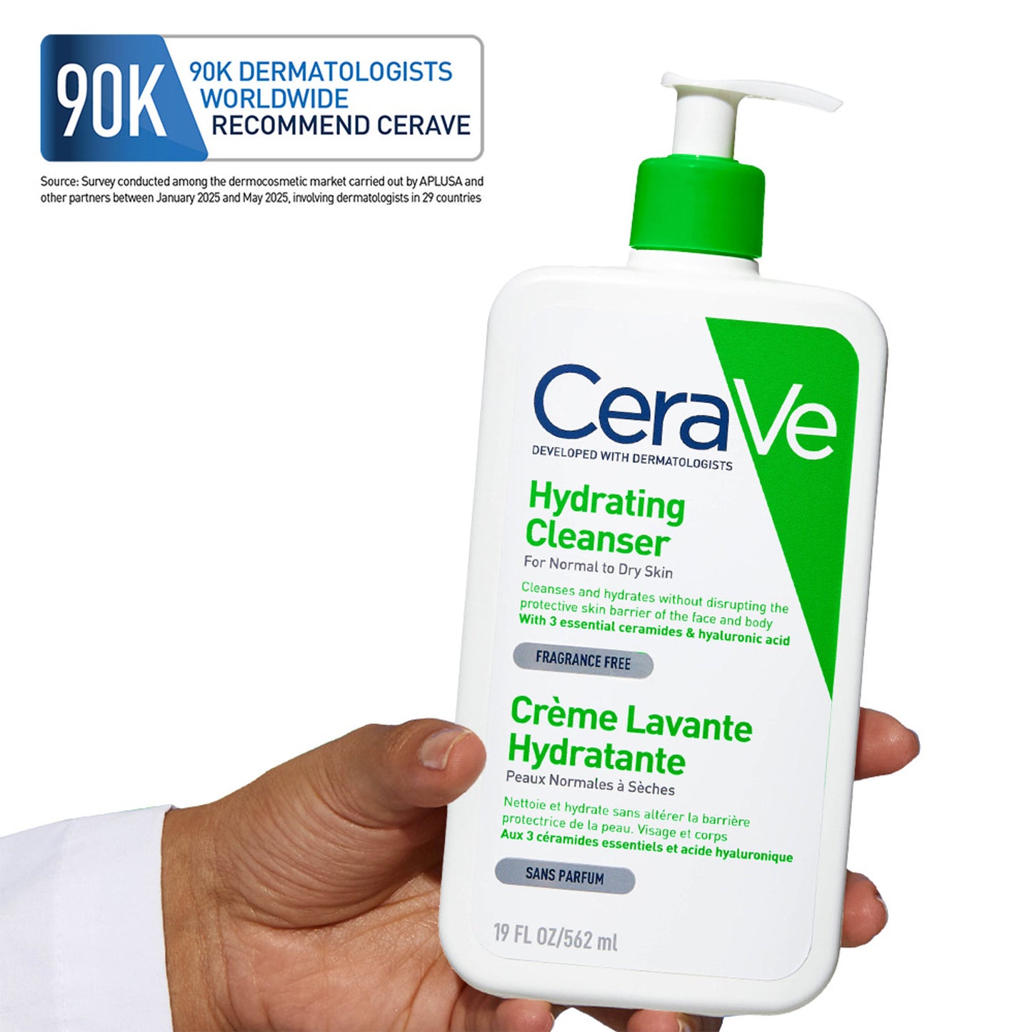 CeraVe Hydrating Cleanser Non-Foaming Face Wash for Dry Skin with Ceramides, Dermatologist Recommend