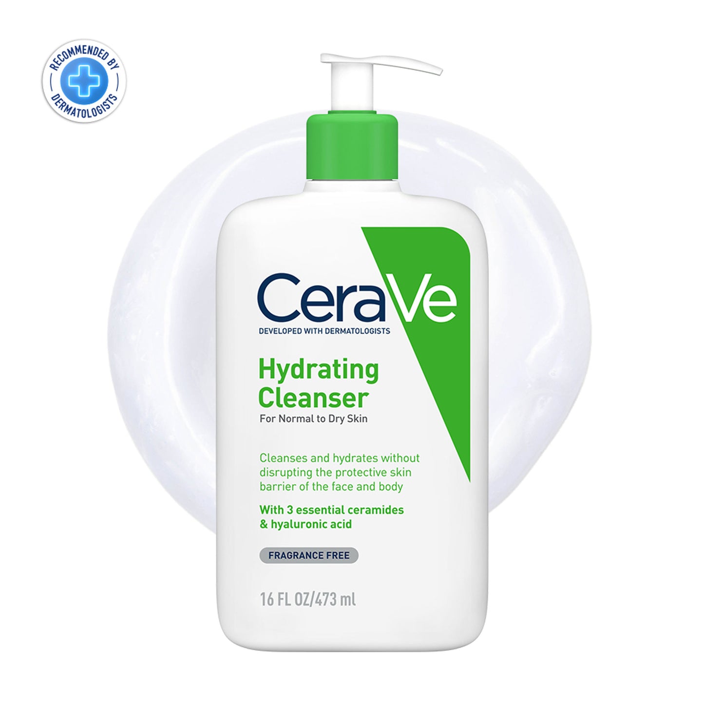 CeraVe Hydrating Cleanser Non-Foaming Face Wash for Dry Skin with Ceramides, Dermatologist Recommend
